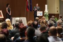 13. 3. 2017, Nova Gorica – Predsednik republike Borut Pahor na jubilejni, dvajseti podelitvi priznanj Gospodarstvenik Primorske (Stanko Gruden/STA)